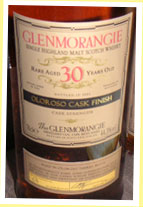 Glenmorangie 30yo ‘Oloroso Cask Finish’ (44.3%, OB, 4548 bottles, bottled 2004)
