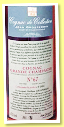 Grande Champagne Lot N°67 (47.5%, Jean Grosperrin, 149 litres, 2018) Grande Champagne Lot N°67 (47.5%, Jean Grosperrin, 149 litres, 2018)